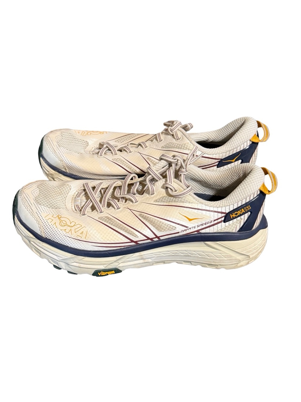 Hoka One One Mafate Speed 2 in Alabaster Oat Milk Sz 9.5 Womens